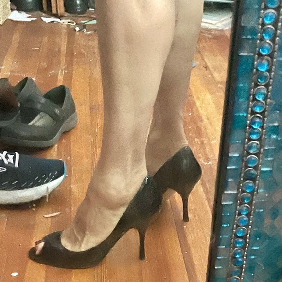 Enzo Angiolini Women's Maylie 3 Peep Toe Pump - 10 - Picture 5 of 12